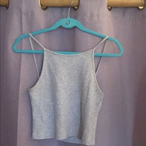 Grey knit Brandy Melville halter top